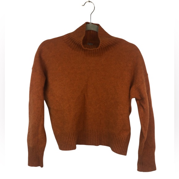 Free People Sweaters - Free People Brown Cowl Neck Cropped Cashmere Sweater